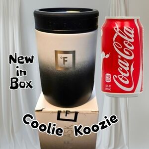 NEW IRON FLASK Insulated Coolie Koozie Can Cooler Holder Standard 12oz